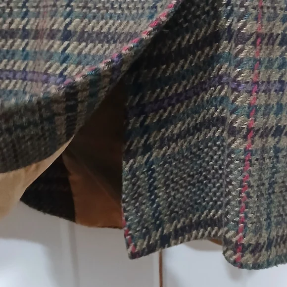 Vintage Cacharel Wool Blend Plaid Men's Blazer - Picture 5 of 10